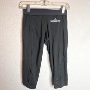 Adidas By Stella McCartney Cropped Capri Gray Workout Leggings XS